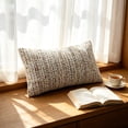 thumbnail image 2 of Throw Pillow Cover,Portable Washable Textured Decorative Cushion Cover for Living Room Bedroom Sofa Decor 13.8x19.7 Inch,Khaki, 2 of 5