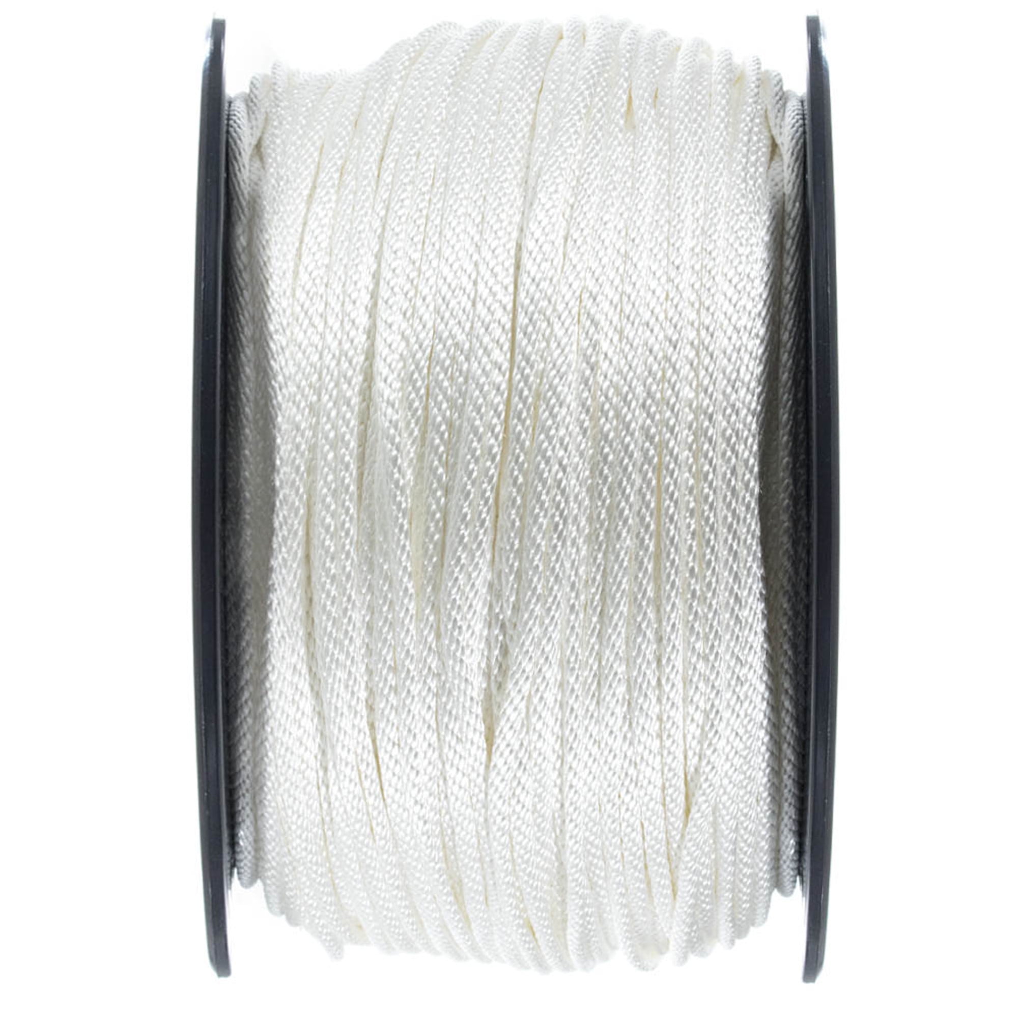 spool of 3/16" hollow braid Polyethylene rope 500 ft Blue/white.USA 
