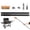 Black 40.35", variant on Pizza Oven Brush with Scraper Pizza Stone Cleaning Brush with Brass Bristles Barbecue Grill Cleaning Tool for Kitchen Baking 21.85" Black