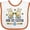 White and Orange, variant on Inktastic 1st Easter Twin Boys Bunny Boys Baby Bib