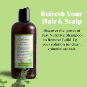 Just Nutritive Remove Build-up Shampoo, Cleanse Scalp & Hair for Volumized, Moisturized Hair 16oz