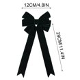 thumbnail image 4 of EWASWON Green Velvet Christmas Bows - 11.4" Christmas Tree Decorations with Twist Ties for Wreath, Garland Holiday Decor, 4 of 6