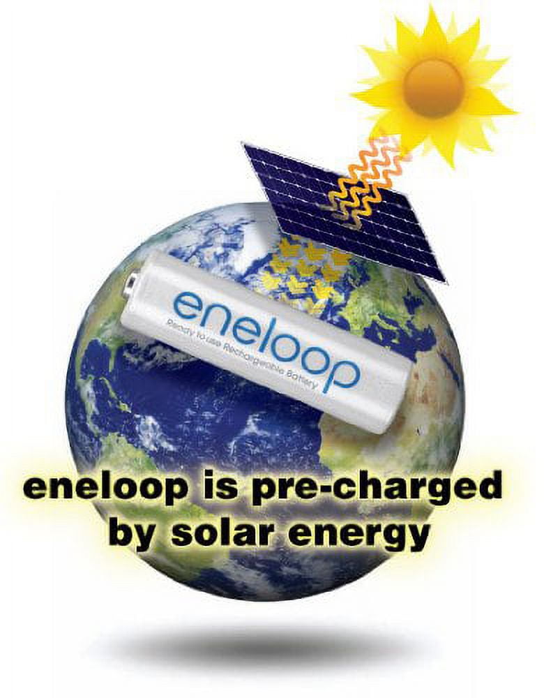eneloop Super Power Pack, 1800 cycle, 12 AA, 4 AAA, 2 "C" and 2 "D" Spacers, 4 Position Charger, and Storage Case
