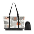 thumbnail image 7 of FORMRS Canvas Laptop Tote Bag for Women with 15.6" Computer Compartments Shoulder Handbag, Snow Cartoon Houses, 7 of 7
