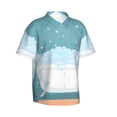 thumbnail image 2 of Bixox Men's Hawaiian Shirts Men's Bathtub with Soap Bubbles Print Short-Sleeve Shirt-XX-Large, 2 of 8