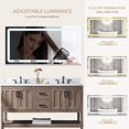 thumbnail image 3 of Bathroom Mirror 48"x 24" Anti-Fog Dimmable Led Lighted Wall Mirror with Waterproof Memory Function Touch Button, Rectangle (Vertical/Horizontal), 3 of 7
