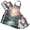 Forest River Sun, variant on Watercolor Seattle Skyline 5 Pcs Kitchen Set Heat Resistant Oven Mitts and Non-Slip Pot Holders with Adjustable Cooking Apron
