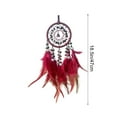 thumbnail image 3 of Wind Chime High Grade Crystal Stones Car Pendant Exquisite Car Interior Decorative Feathers Dreames Catcher Wind Chime Wall Decorative Pendant 50% 0ff Clearance!, 3 of 7