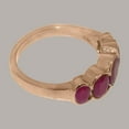 thumbnail image 4 of LBG British Made 14k Rose Gold Natural Ruby Womens Band Ring - 33 size options - Size 5, 4 of 6