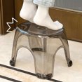 thumbnail image 1 of Plastic Step Stool, Household Non Slip Shoe Changing  Portable Small Shower Chair for Itchen Bathroom Living Room, 1 of 7