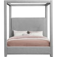 thumbnail image 7 of Meridian Furniture Eden Contemporary Boucle Fabric Queen Bed in Gray, 7 of 7