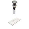thumbnail image 1 of American Imaginations 31.73-in. W 1 Hole Ceramic Top Set In White Color - Overflow Drain Incl. AI-30890, 1 of 8