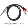 thumbnail image 2 of ELAYARD Audio Cable Dual Converter For Guitar And Microphone Patch Cable With Strong For Sound Transmission, 2 of 6