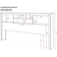 thumbnail image 3 of Prepac King Bookcase Headboard, Black, 3 of 3