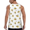 thumbnail image 3 of Easygdp Bee Men's Tank Top, Sleeveless Muscle T Shirts, Breathable, Quick-Dry, Loose for Gym, Running, Fitness - 4X-Large, 3 of 9