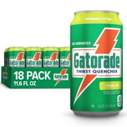 Gatorade Thirst Quencher Sports Drink Cans, Lemon Lime, Electrolytes, 12 fl oz Cans (18 Pack)