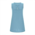 thumbnail image 5 of Fashion Beach Dresses for Womens 2026 Summer Plus Size Casual Solid Color V-Neck Pullover Short Sleeved Short Skirt Dress, 5 of 8