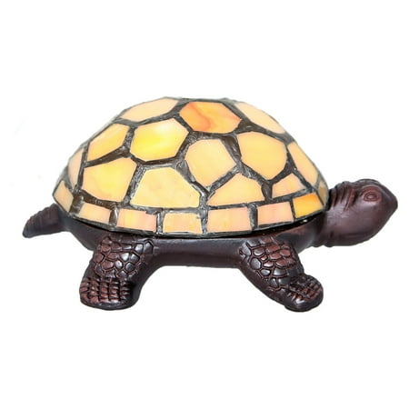 River of Goods Stained Glass LED Wireless Turtle Table