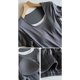 thumbnail image 5 of Pijama de manga corta para mujer, ligero y transpirable, con almohadillas para el pecho, ropa de casa y pijama, blusa de poliéster., 5 of 6