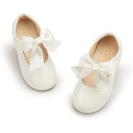 

Toddler Little Girl Mary Jane Dress Shoes Ballet Flats for Girl Party School Shoes Bowknot Princess Shoes