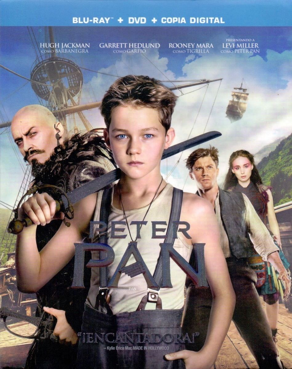 Peter Pan 2015 Hugh Jackman Pelicula Blu-ray + Dvd Warner Bros Blu Ray ...