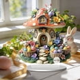 thumbnail image 4 of Decoraciones de Pascua, adornos de Pascua, regalos de Pascua, lindos conejos de Pascua, acrílico 2D, decoración de escritorio para el hogar, letrero decorativo., 4 of 5