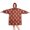 Red Christmas Tree, variant on Wearable Oversized Blanket,White Christmas Folk Pattern Wearable Blanket Hoodie for Adults,Cozy Hooded Blankets with Super Pockets,Super Warm Fuzzy Pullover for Women & Men