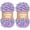 001 Purple, variant on Minzimin Yarn Fun Finger Loops Yarn - Jumbo Polyester - 100g/Skein - 2 Skeins