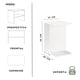 thumbnail image 5 of Mesa Auxiliar MORU POP Blanca con estantes, 5 of 9