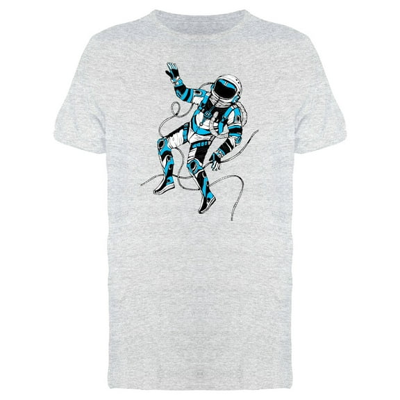 Cool Space Astronaut Doodle Tee Men's -Image by Shutterstock