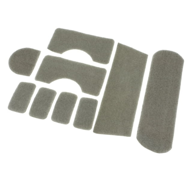 Juego de 9 Piezas de Pegatinas para Casco MICH en Poliéster Protectora de gris SM SunniMix Juego de pegatinas tácticas para casco
