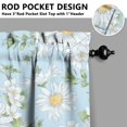 thumbnail image 5 of Floral Cottage Curtains 36 Inch Short - 3 Panel Vintage Farmhouse Set with Bohemian Botanicals, Rod Pocket Window Treatment for Country Kitchen Decor, 5 of 6