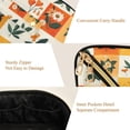thumbnail image 5 of FORMRS Makeup Bag Travel Cosmetic Organizer for Women Fold Flat Zipper Pouch with Handle, Cartoon Plants, 5 of 8