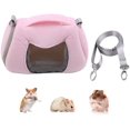 thumbnail image 1 of Bolsa transportadora para hámster, bolso de viaje portátil para exteriores con correa ajustable para un solo hombro para mascotas pequeñas de hámster, 1 of 5