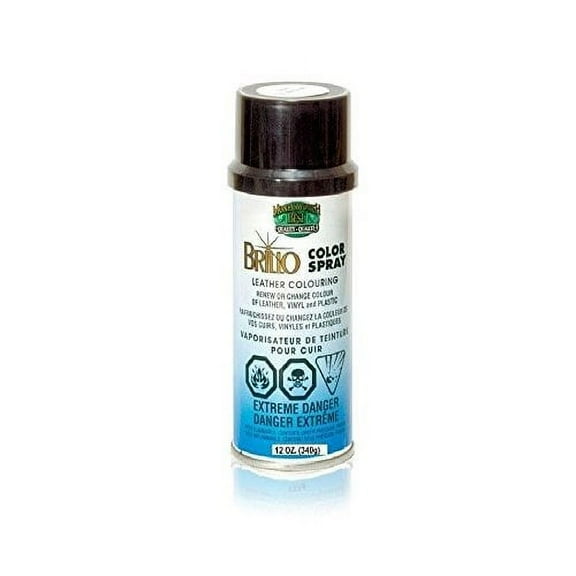 Brillo Leather Color Spray Dye White 12oz