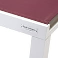 thumbnail image 2 of LeisureMod Marlin Patio Chaise Lounge Chair With Black Aluminum Frame Red, 2 of 15