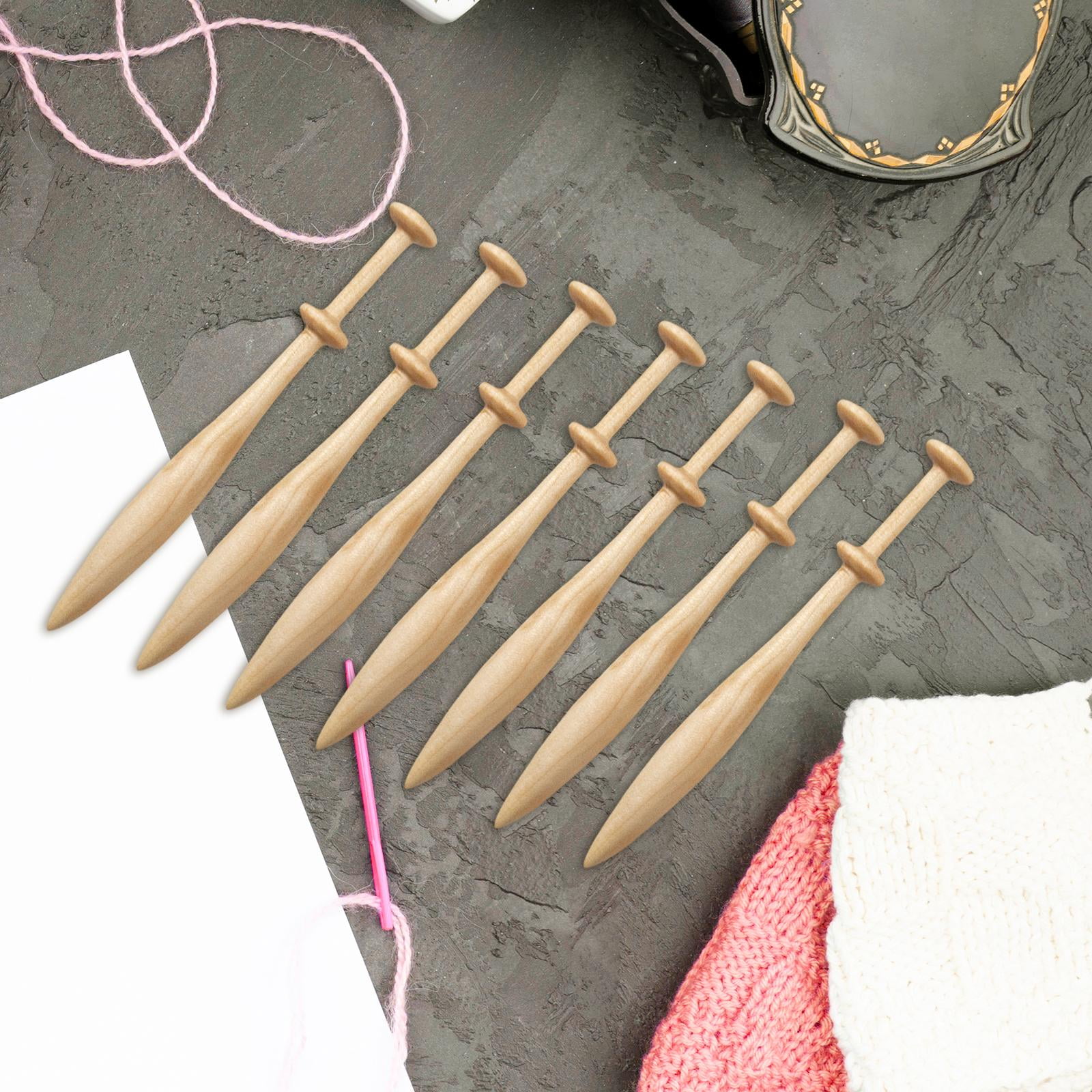 Abbraccia 7Pcs Lace Bobbins Weaving Tools Practical Weaving Supplies Adult Lace Making Hand Knitting Tools for Scarves Gloves Shoes