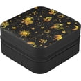 thumbnail image 3 of PU Leather Jewelry Box, Galaxy Travel Jewelry Case Portable Jewelry Organizer Storage Holder Boxes for Women Girls for Necklace Bracelet Earrings Rings, 3 of 7
