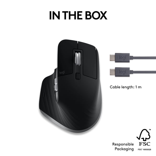 Logitech MX Master 3S Ergonomic Wireless Mouse for Mac, Laptop