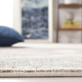 thumbnail image 5 of SAFAVIEH Silverado Sebastian Medallion Polyester Area Rug, Ivory/Blue, 6'4" x 6'4" Square, 5 of 9