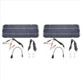thumbnail image 1 of 2X 12V 60W Cargador de Paneles Solares Coche Moto Kick Scooter Panel Solar Portátil Cargador de Coche Batería Mantenimiento Eficiente, 1 of 5