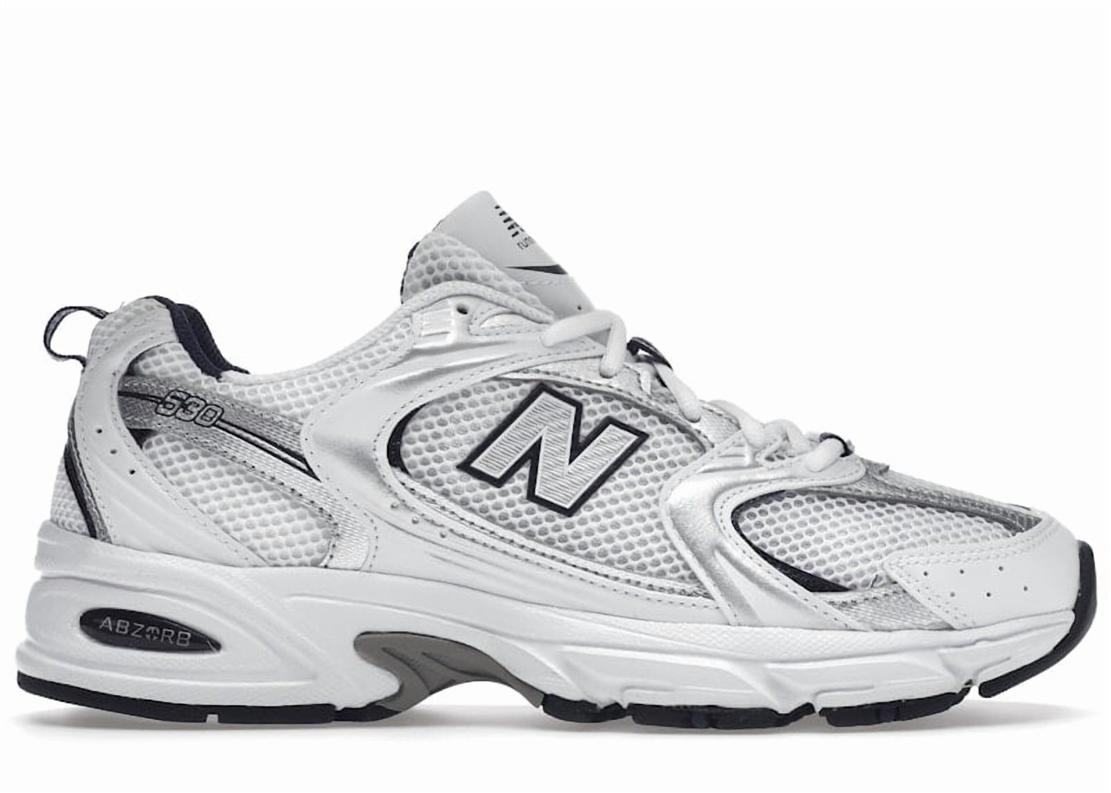 New Balance Men's 530 White Silver Navy Running Shoes, from StockX