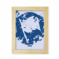 thumbnail image 1 of Blue Flag Design Round Illustration Pattern Desktop Adorn Photo Frame Display Art Painting Wooden, 1 of 3