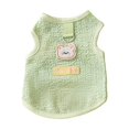 thumbnail image 2 of Lightweight Mesh Dog Tank Top with Leash Ring, Breathable Summer Pet Clothes for Small Breeds, Stretchy Sleeveless Puppy Vest, Cute Bear Print Pet Outfit for Daily Walks & Outdoor, 2 of 6