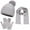 Grey, variant on Women's Winter Hat Scarf Gloves 3-Piece Set, Warm Knit Beanie with Soft Fleece Lining, Matching Neck Warmer and Mittens, Cold Weather Accessories for Adults, Trio Set for Outdoor Activities Beige