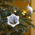 thumbnail image 7 of 3drose, Netherlands, Kinderdijk, Historic Windmills - Eu20 Cmi0408 - Cindy Miller Hopkins, 3 inch Snowflake Porcelain Ornament, 7 of 7