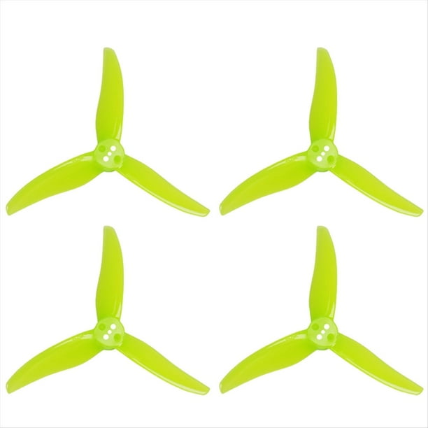2 Pares de Hélices de PC 3525-3 de 3 Palas de 1,5 mm y Orificios para Motor 1806-2004 para Drones FPV Freestyle Toothpick de 3,5 Pulgadas.B