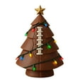 thumbnail image 2 of Football Theme Mini Christmas Trees with Lights Multicolor Lights & Star Topper for Tabletop Table Decoration Figurine Set, 2 of 6