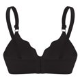 thumbnail image 4 of Plus Size Push Up Bras for Women - Underwire Support, Hide Back Fat Smoothing, Padded T-Shirt Bra for Everyday Black 36, 4 of 6