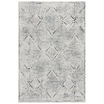SAFAVIEH Kenya Lorelle Geometric Area Rug, Ivory/Black, 5' x 8'